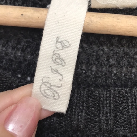 Ripe Knit Tunic Sweater Dress gray tan striped Medium - Picture 6 of 11